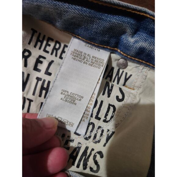 True Religion Jeans Womens 28 Blue Cameron Slim Boyfriend Grommet Rivet Denim - Picture 6 of 12